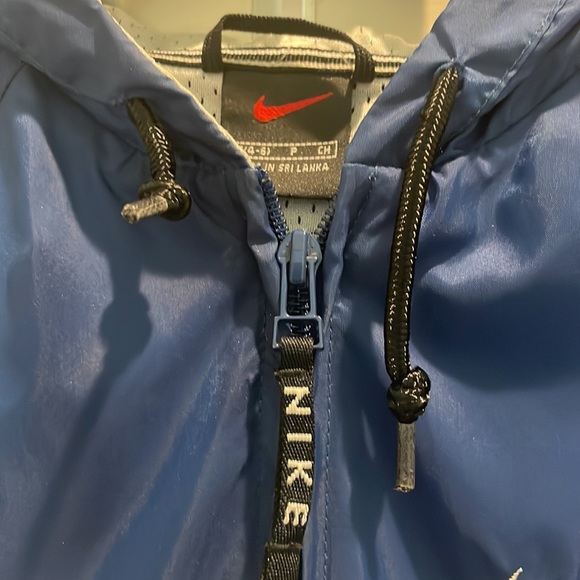 Late 90s Nike Half Zip Windbreaker Small Blue white and black - Picture 2 of 11